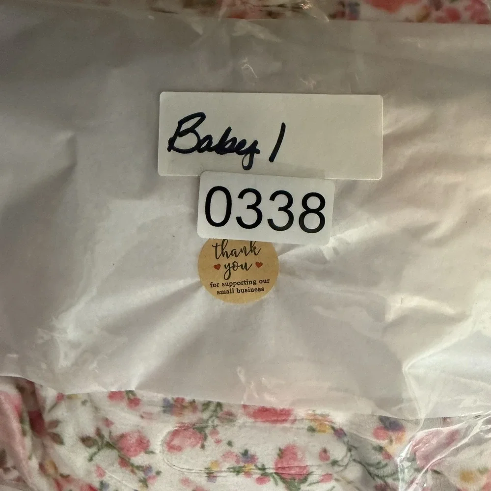 Baby Girl Swaddle Wrap Newborns 0-3‎ months Pink Unicorn Floral Soft Cute set 2